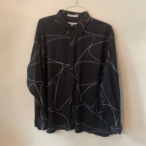 Perry Ellis Long Sleeve Dress Shirt XXL 18.6 neck 35/36 sleeve